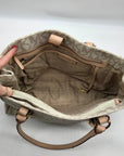 Michael Kors Vanilla Monogram Canvas Jet Set Work Tote Bag