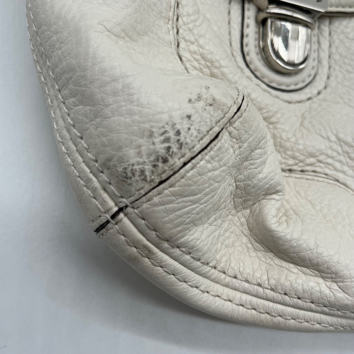 Coach Beige Poppy Avery Pebbled Hobo Bag 22423