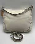Coach Beige Poppy Avery Pebbled Hobo Bag 22423