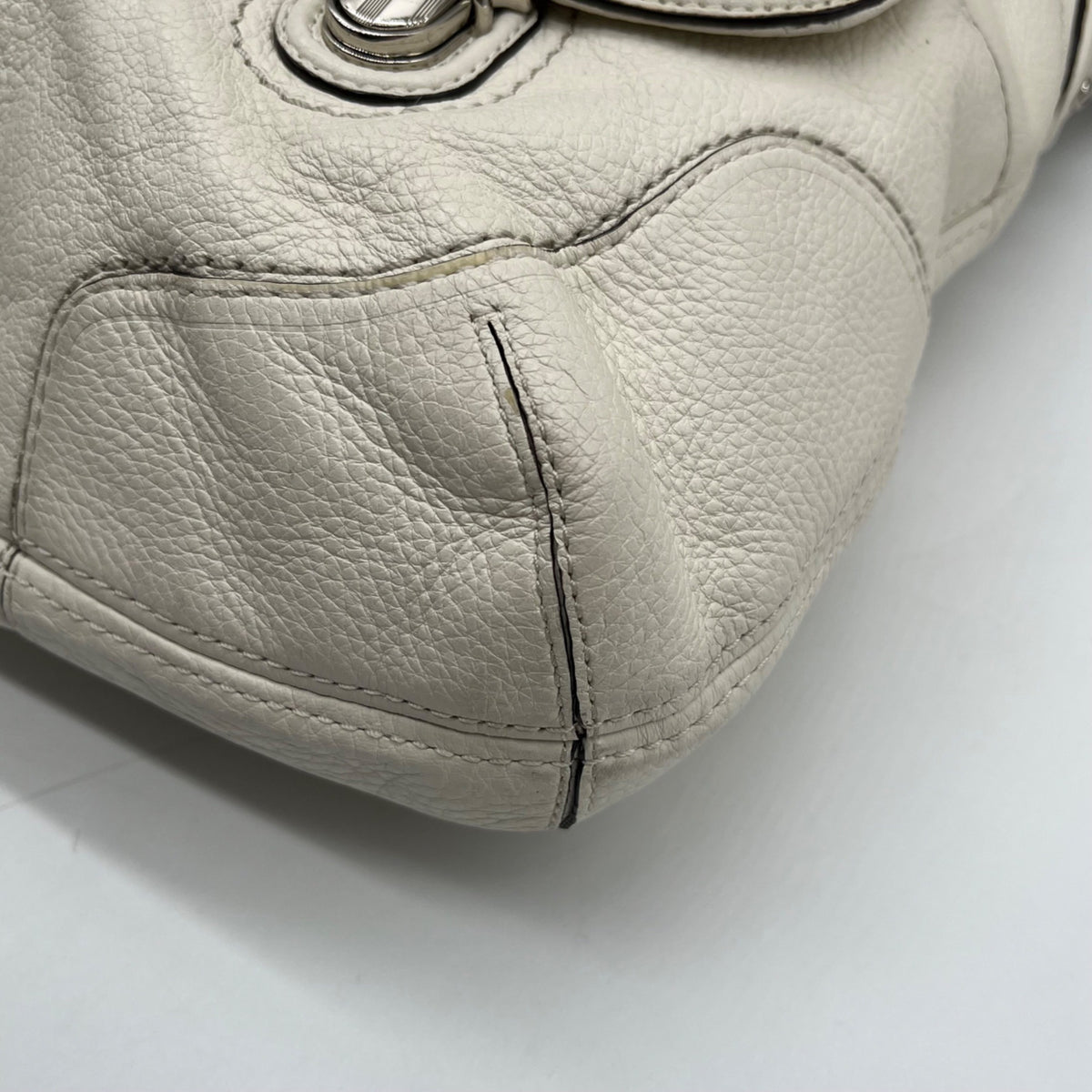 Coach Beige Poppy Avery Pebbled Hobo Bag 22423