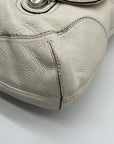 Coach Beige Poppy Avery Pebbled Hobo Bag 22423