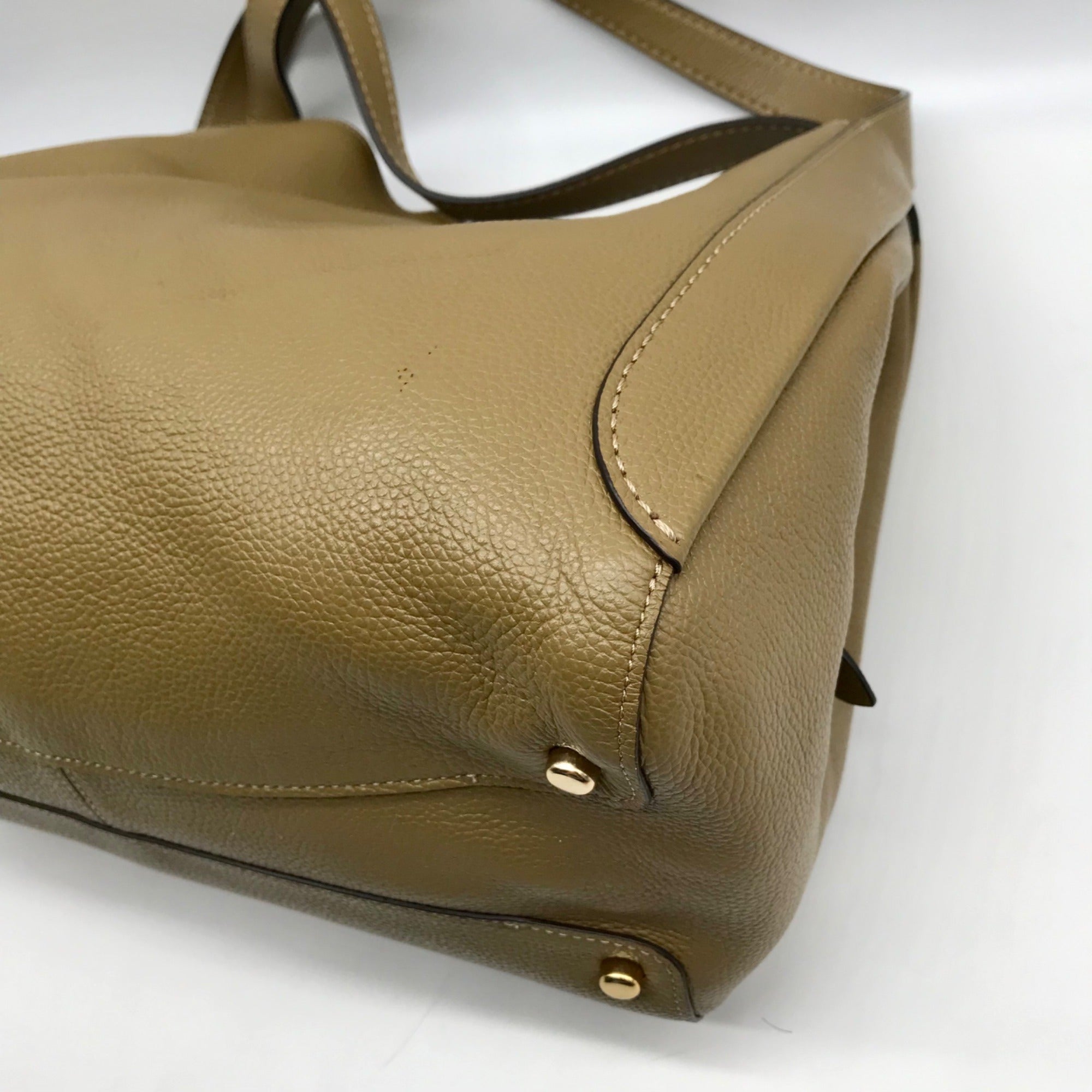 Coach Olive Green Pebbled Leather Hadley Hobo Bag 73549