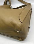 Coach Olive Green Pebbled Leather Hadley Hobo Bag 73549
