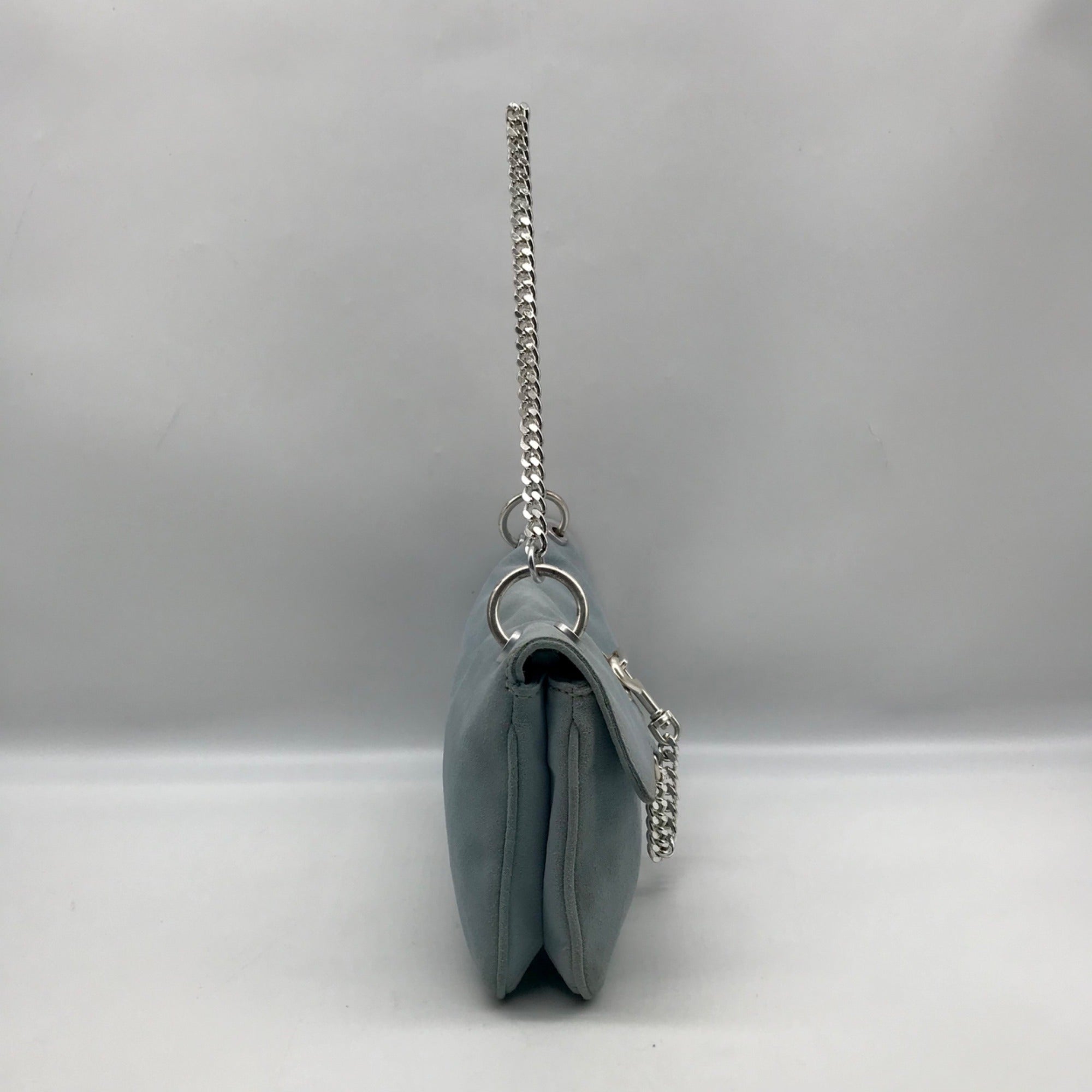 Michael Kors Light Blue Suede Shoulder Bag