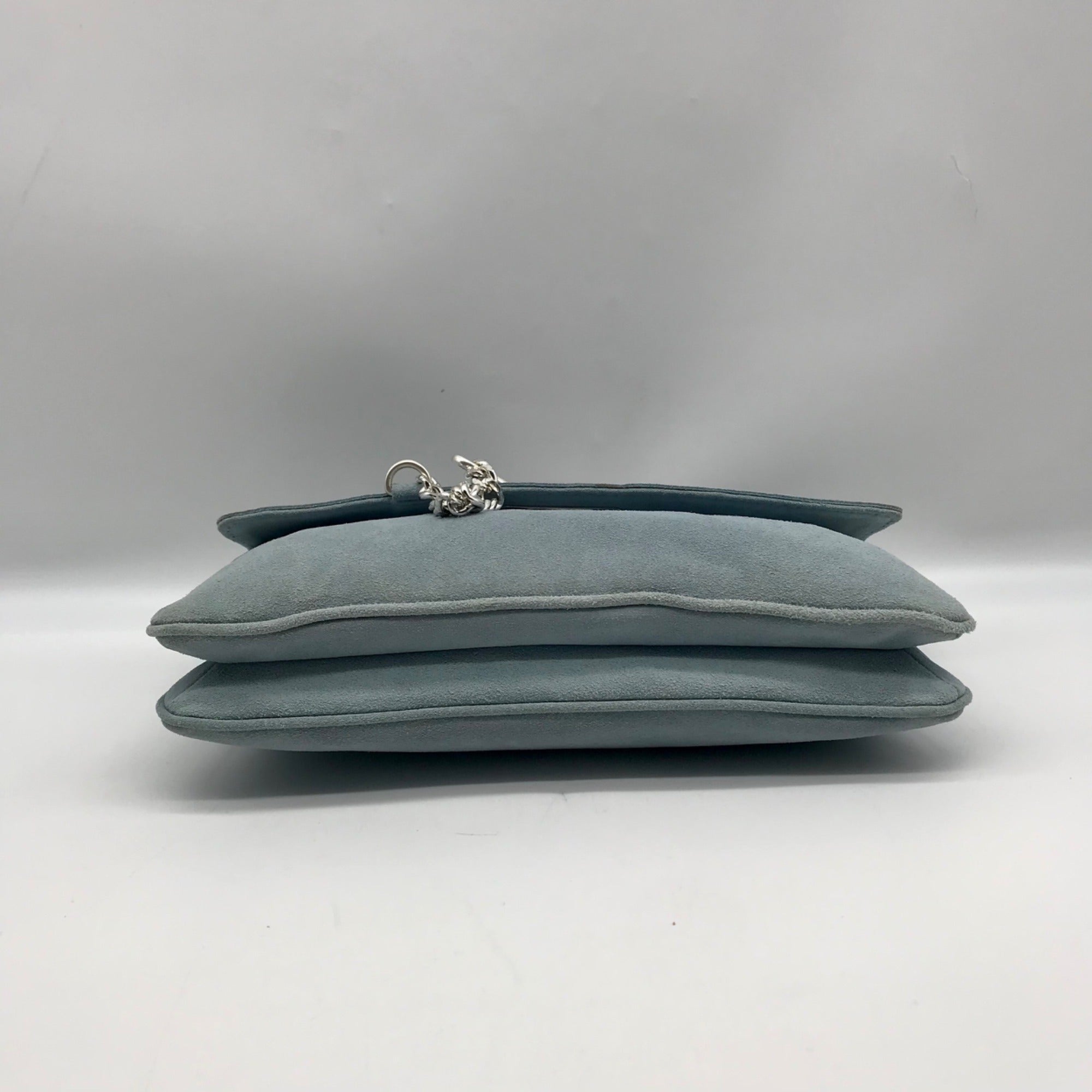 Michael Kors Light Blue Suede Shoulder Bag