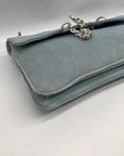 Michael Kors Light Blue Suede Shoulder Bag