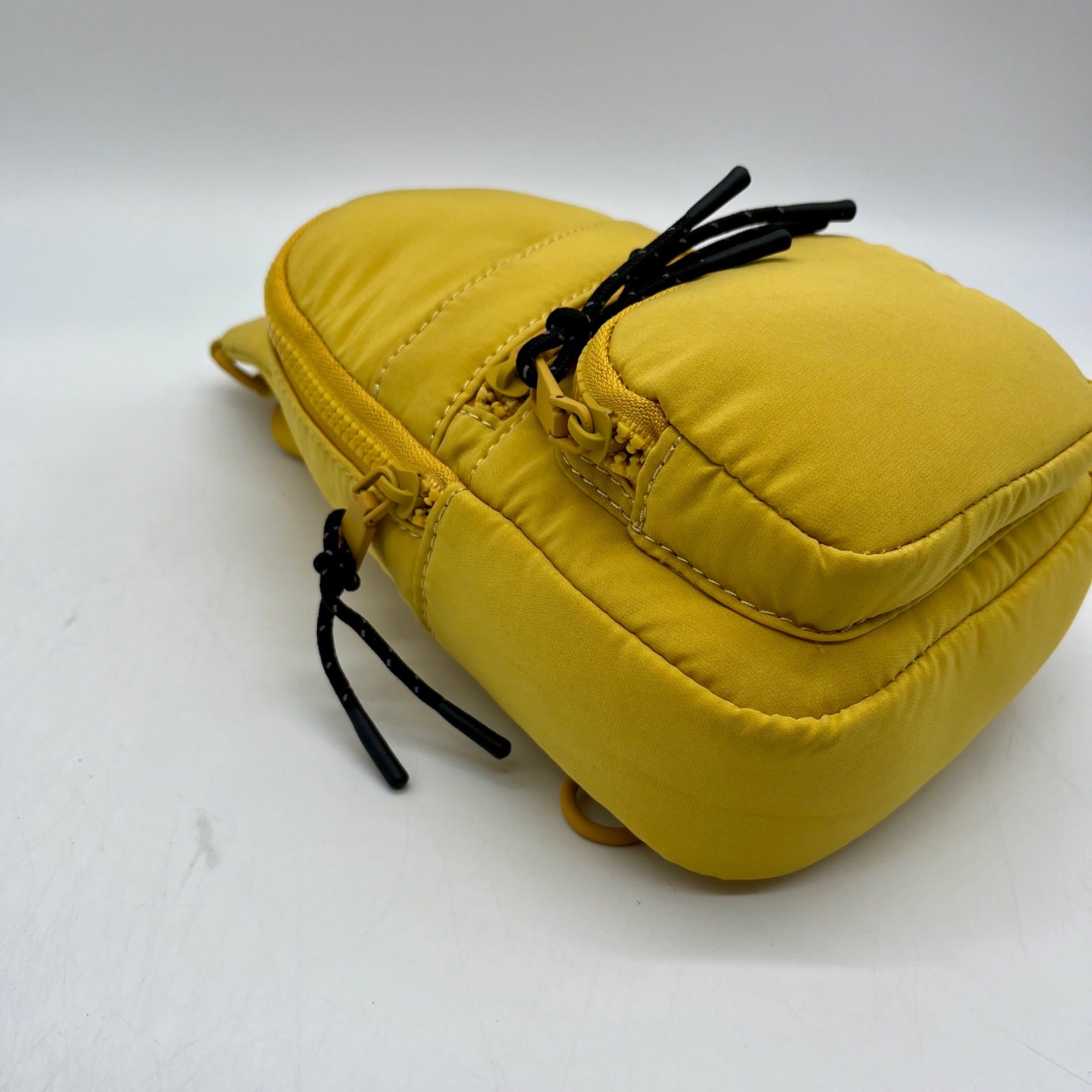 MMS Brands Mustard Yellow Nylon Sling Bag
