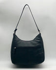 Giani Bernini Sleek Black Nappa Leather Shoulder Bag
