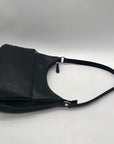 Giani Bernini Sleek Black Nappa Leather Shoulder Bag