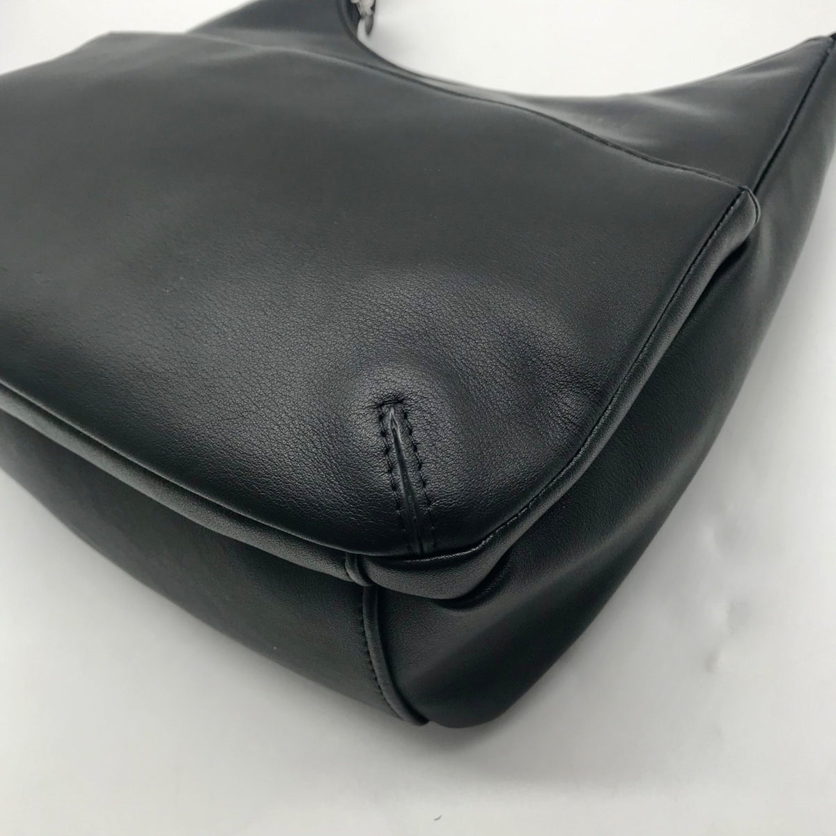 Giani Bernini Sleek Black Nappa Leather Shoulder Bag