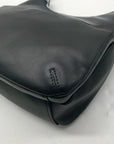 Giani Bernini Sleek Black Nappa Leather Shoulder Bag