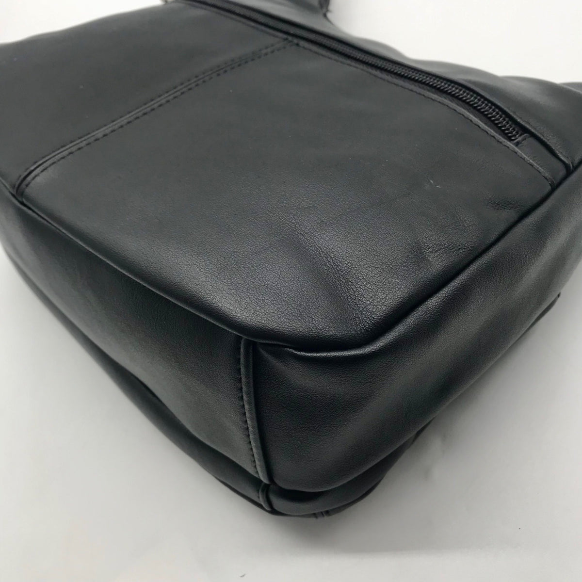 Giani Bernini Sleek Black Nappa Leather Shoulder Bag