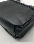 Giani Bernini Sleek Black Nappa Leather Shoulder Bag