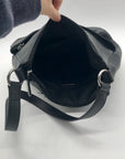 Giani Bernini Sleek Black Nappa Leather Shoulder Bag