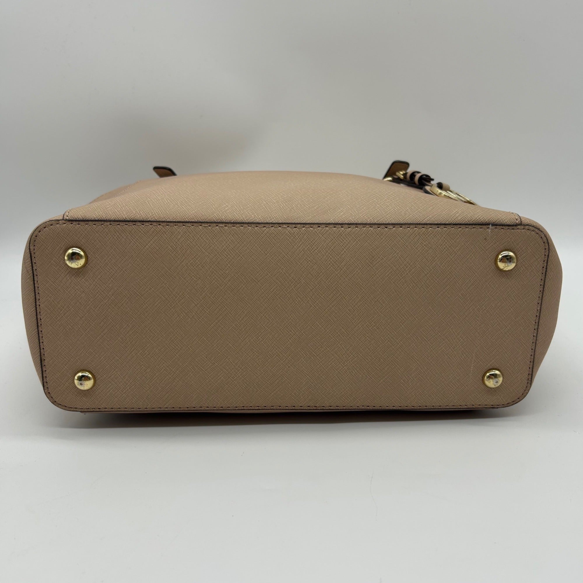 Michael Kors Beige Leather Shoulder Bag