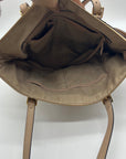 Michael Kors Beige Leather Shoulder Bag