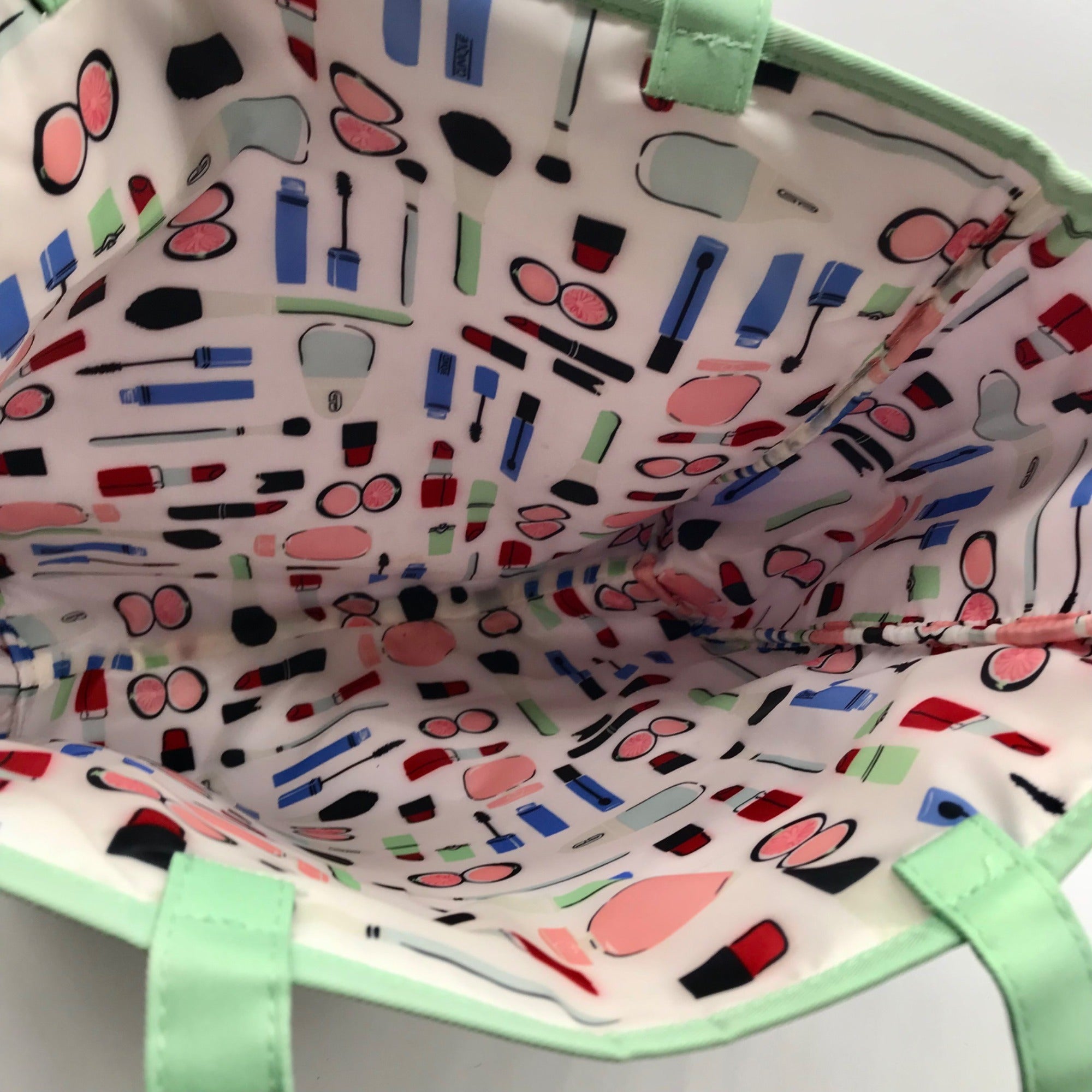 Kate Spade White Polyester Clinique Shopping Tote Bag