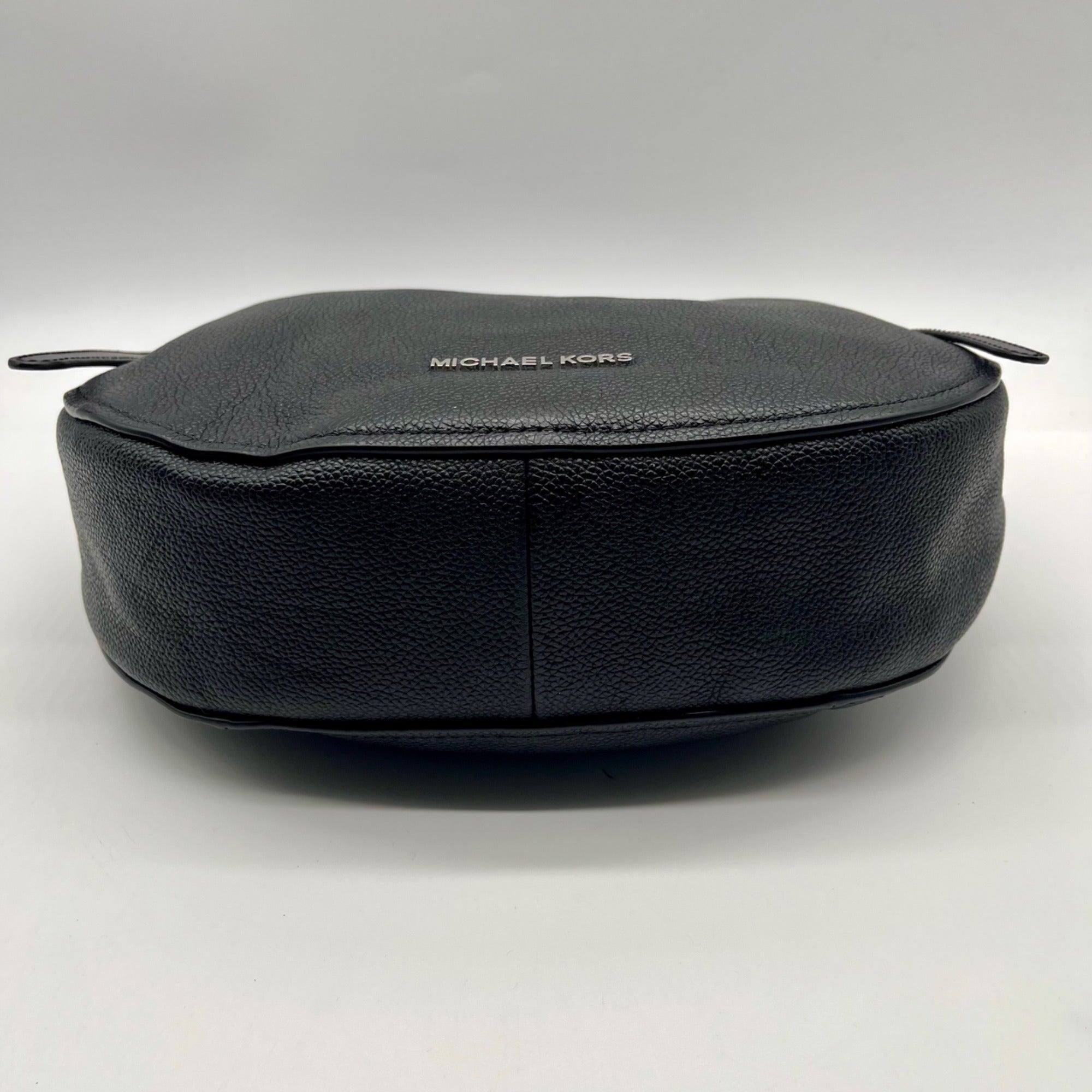 Michael Kors Black Pebbled Leather Hobo Bag