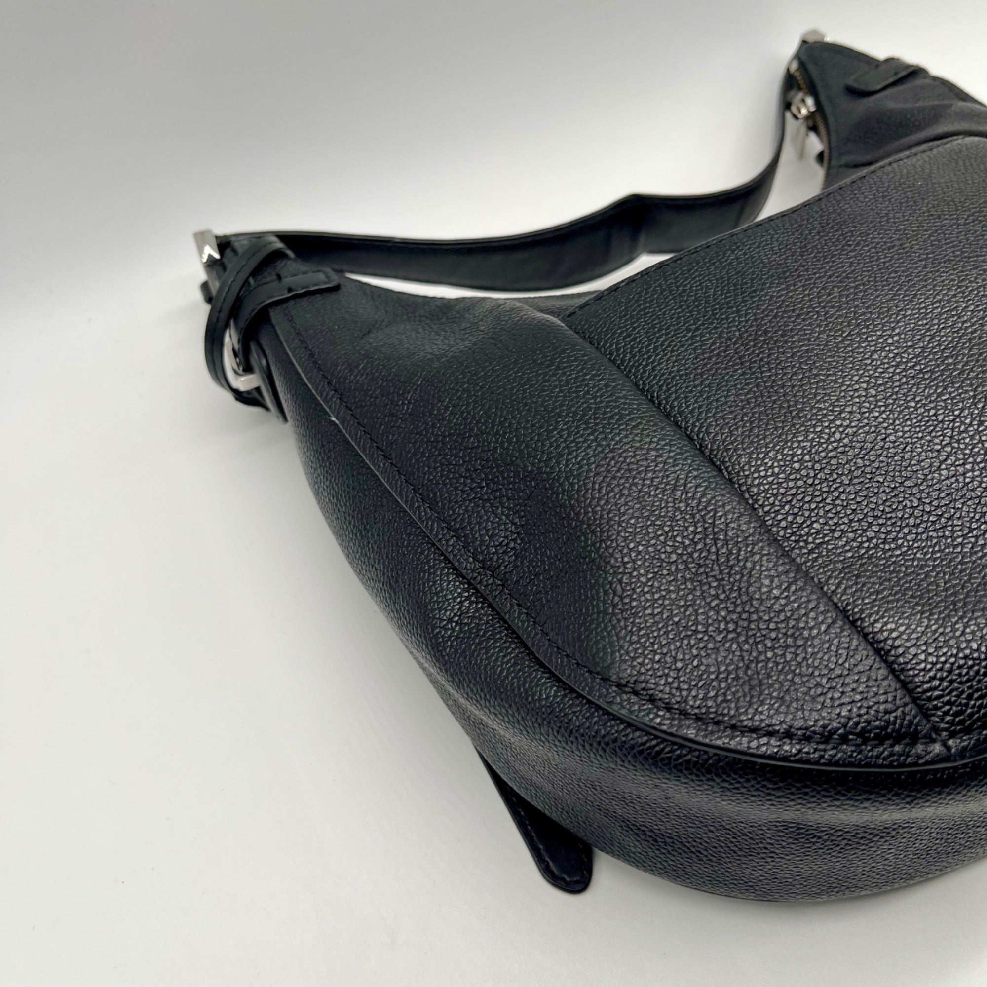 Michael Kors Black Pebbled Leather Hobo Bag