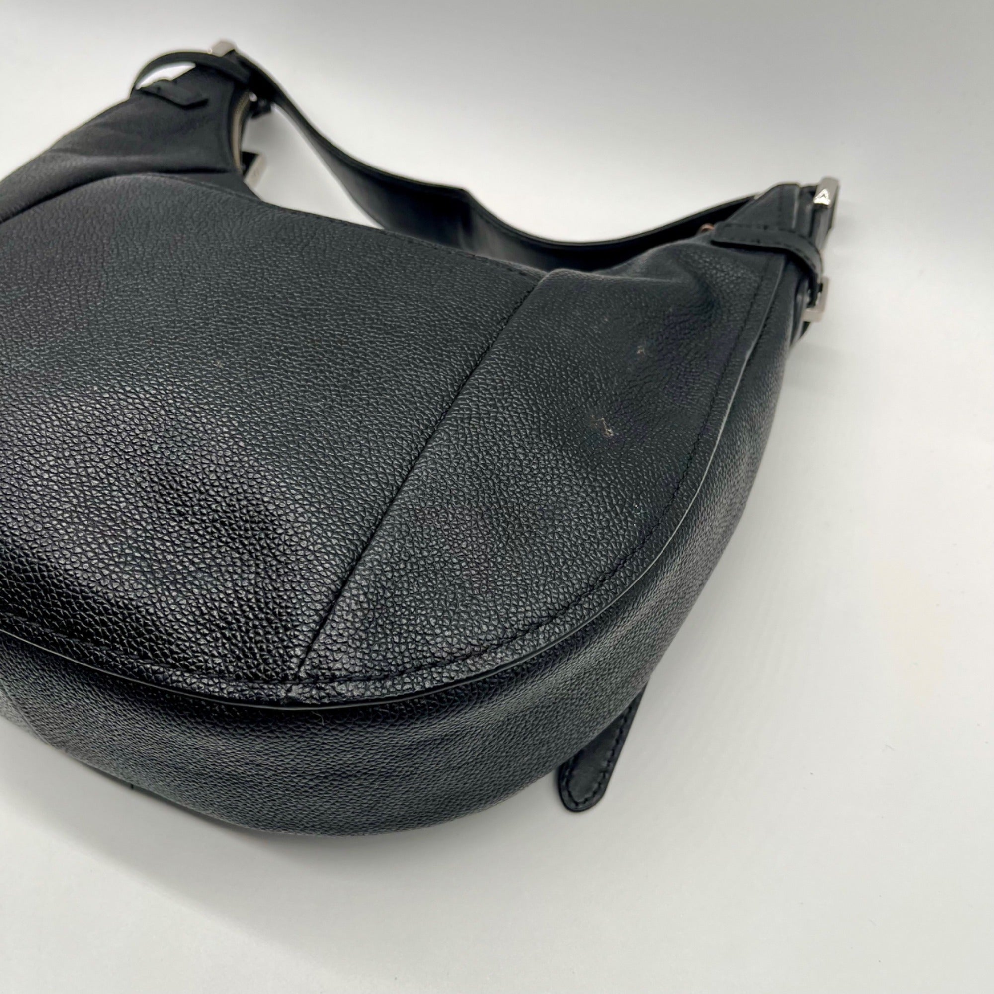 Michael Kors Black Pebbled Leather Hobo Bag