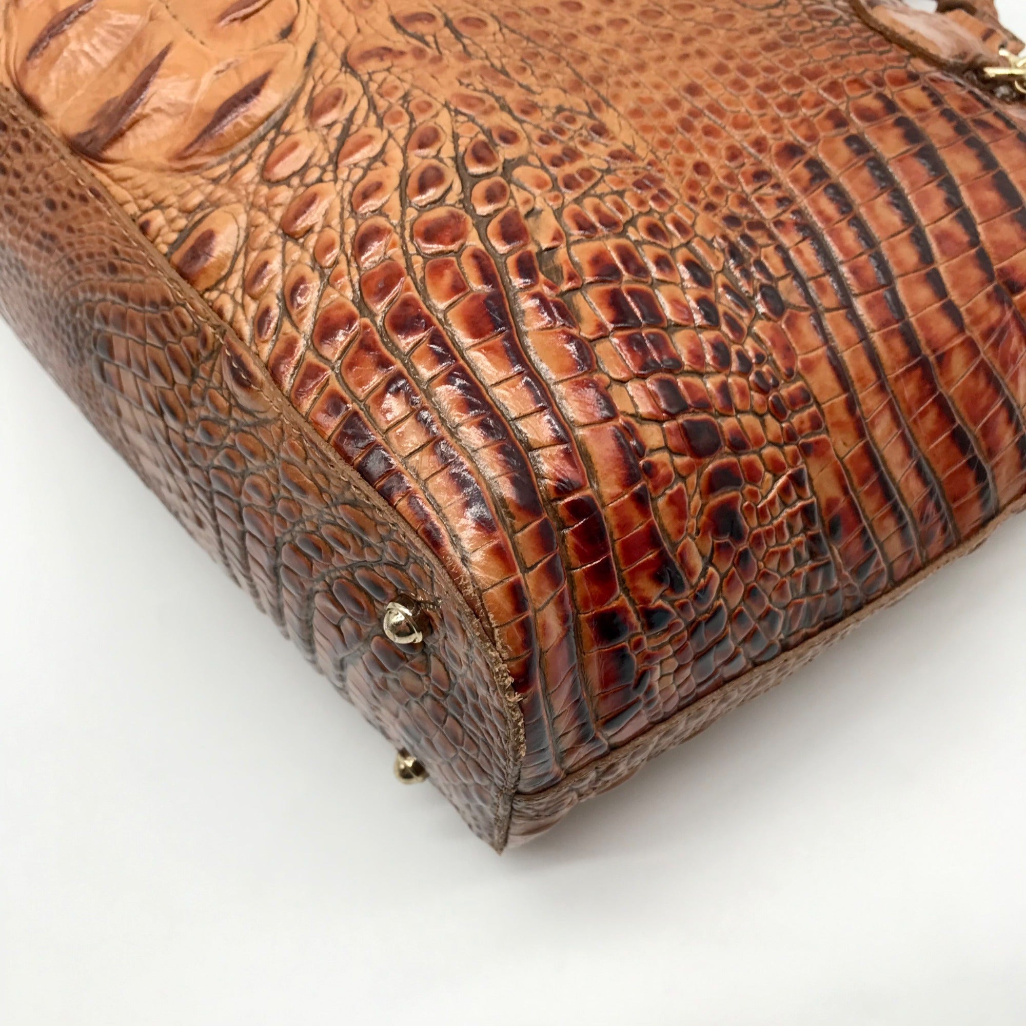 Brahmin Melbourne Croc Embossed Leather Asher Tote Bag