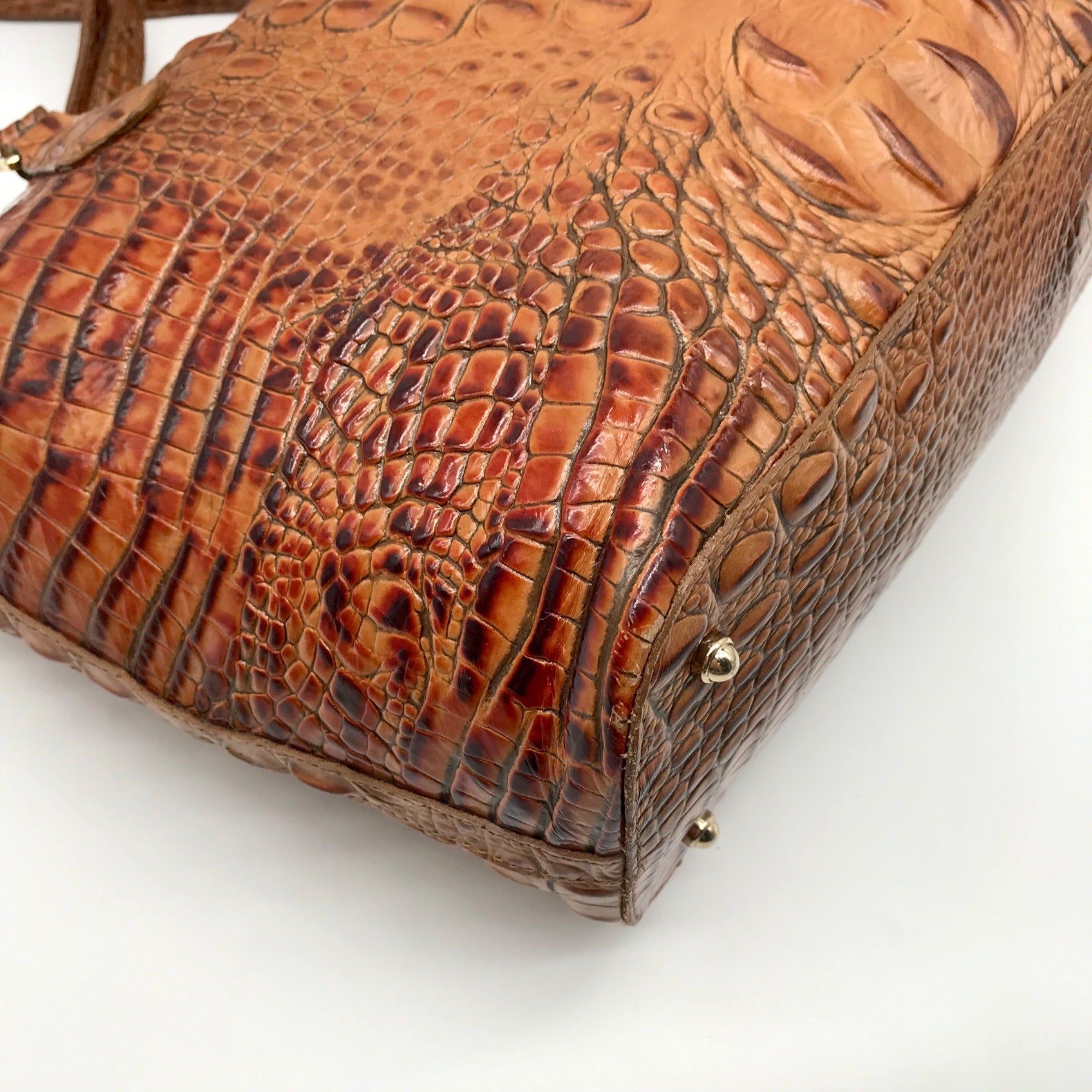 Brahmin Melbourne Croc Embossed Leather Asher Tote Bag