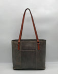 Dooney & Bourke Stone Grey Lizard Embossed Leather Lexington Tote Bag