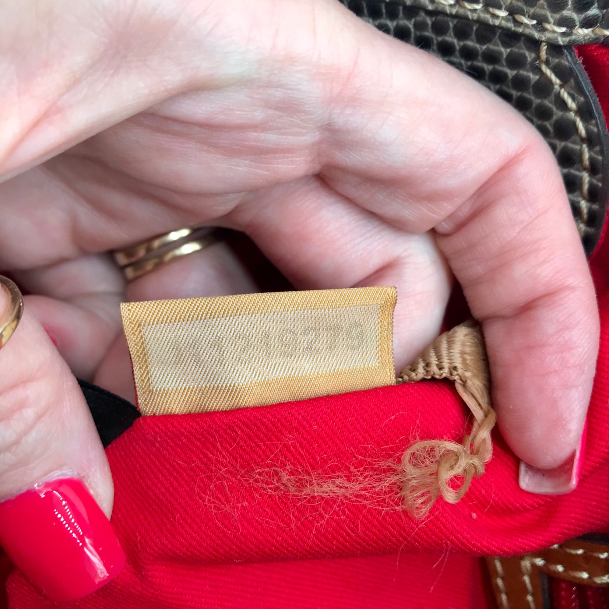 Dooney &amp; Bourke Stone Grey Lizard Embossed Leather Lexington Tote Bag