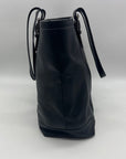 Coach Black Leather Gallery Tote Bag F10195