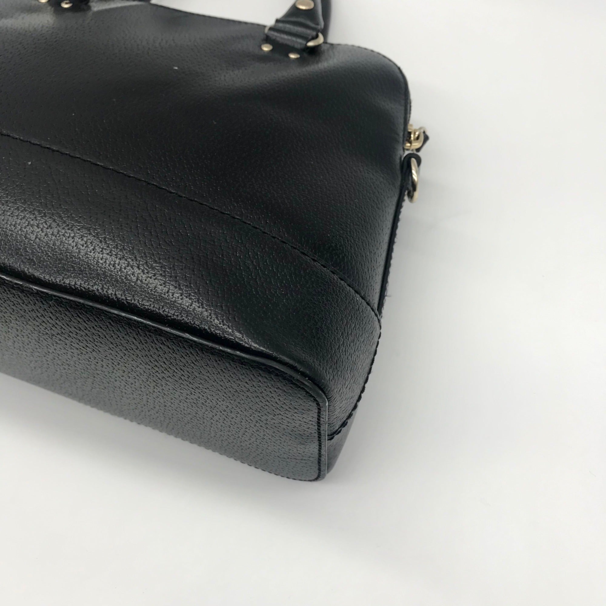 Kate Spade Black Leather Tote Bag