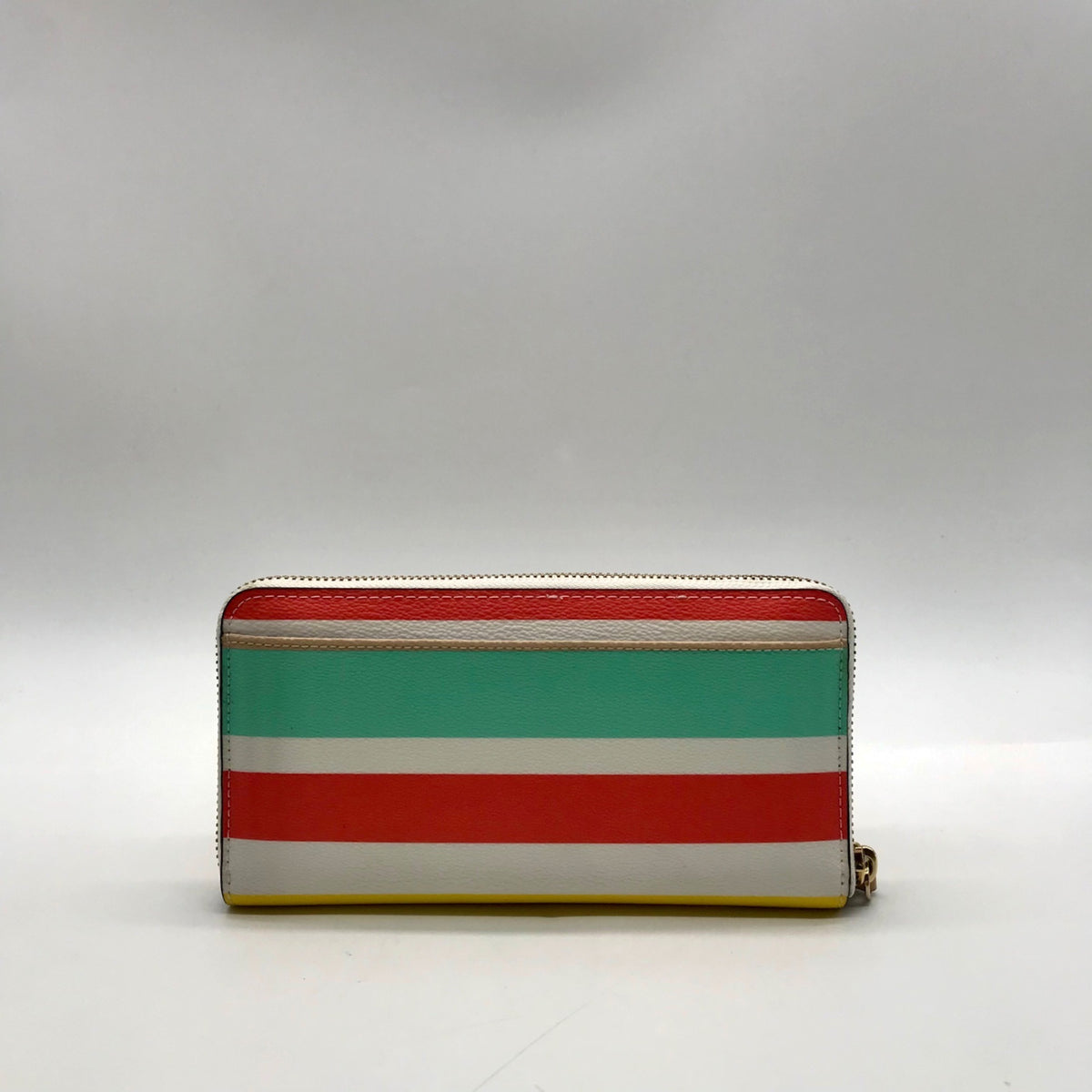 Kate Spade Multi-Colored Striped Pebbled Leather Satchel &amp; Wallet
