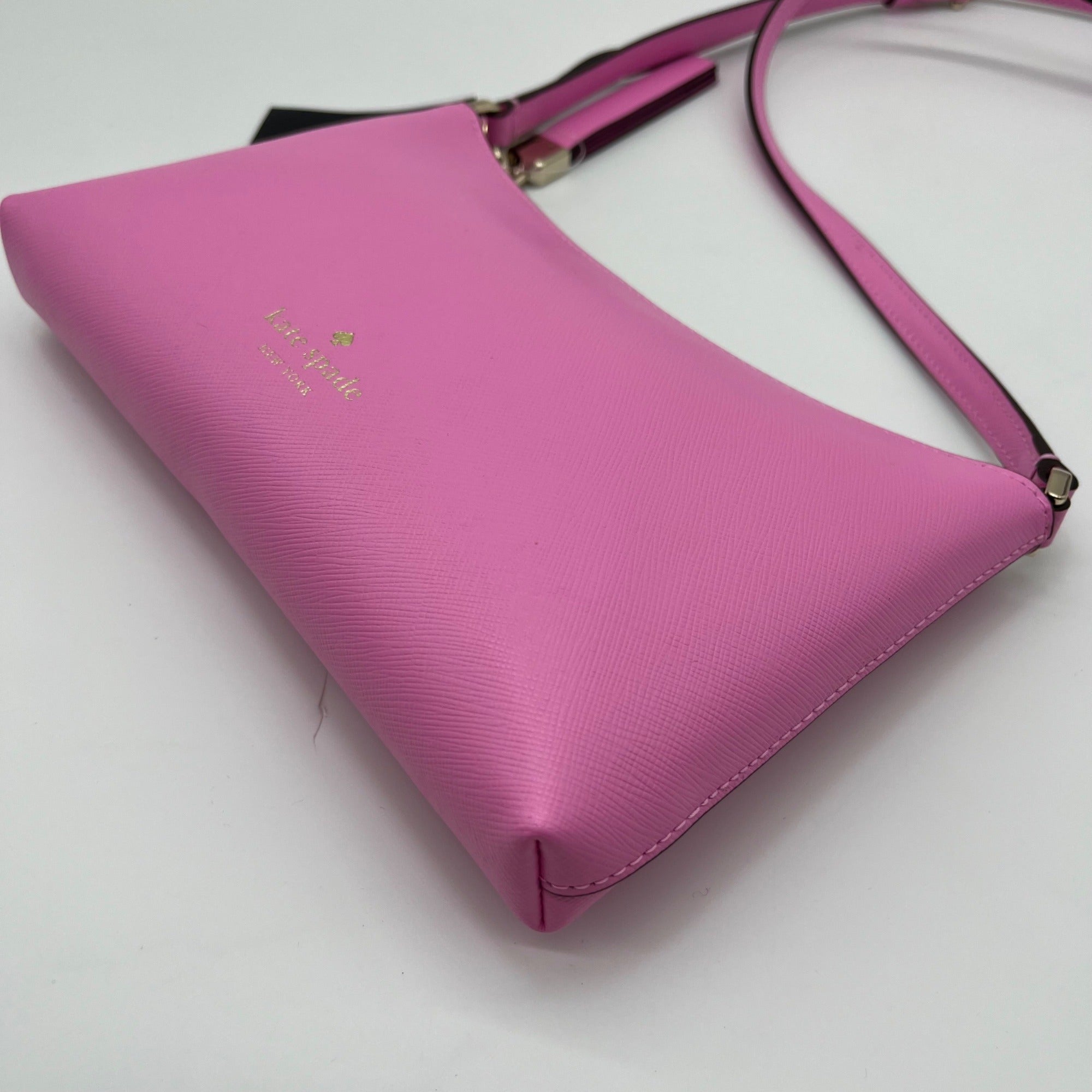 Kate Spade Surf Pink Saffiano Leather Sadie Crossbody