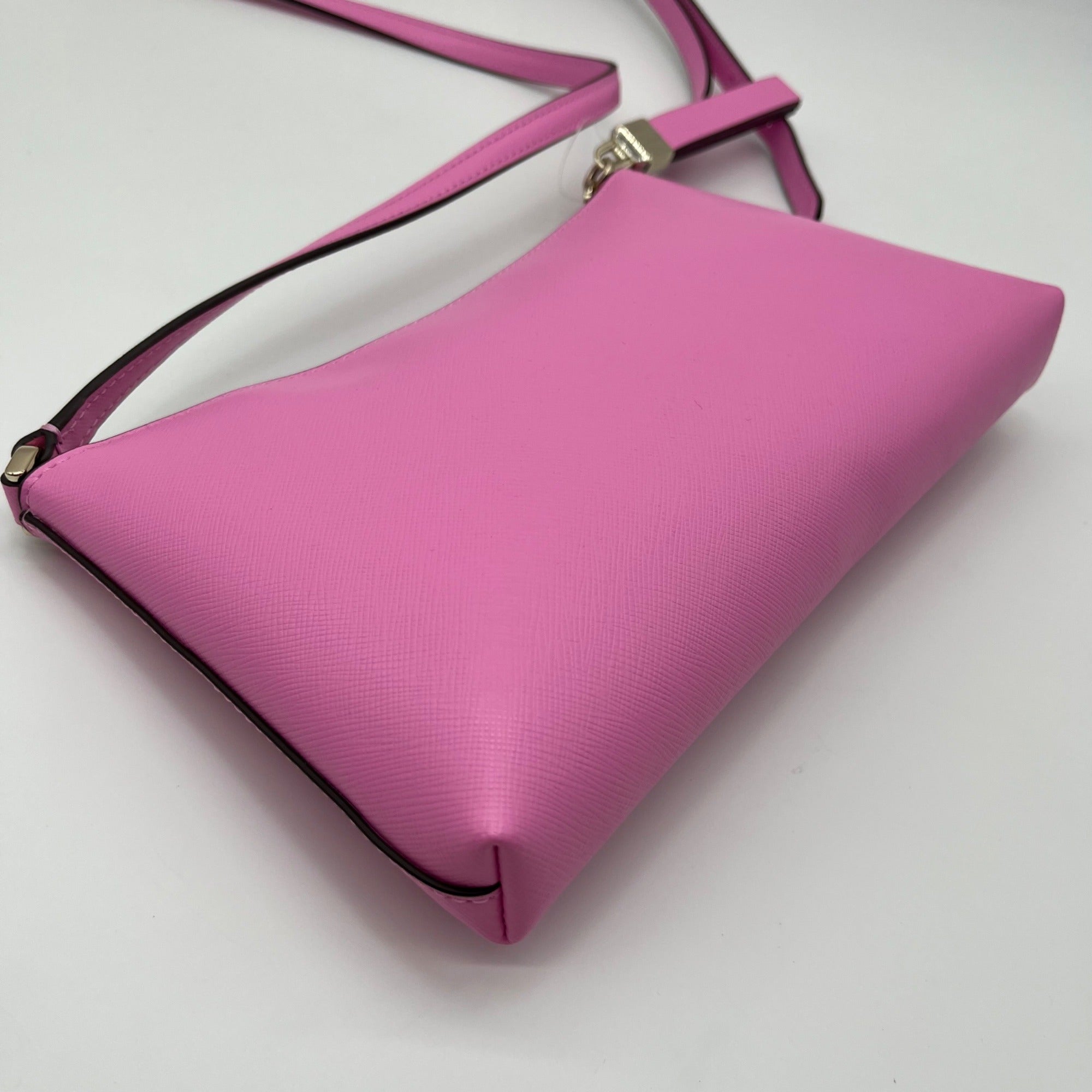 Kate Spade Surf Pink Saffiano Leather Sadie Crossbody