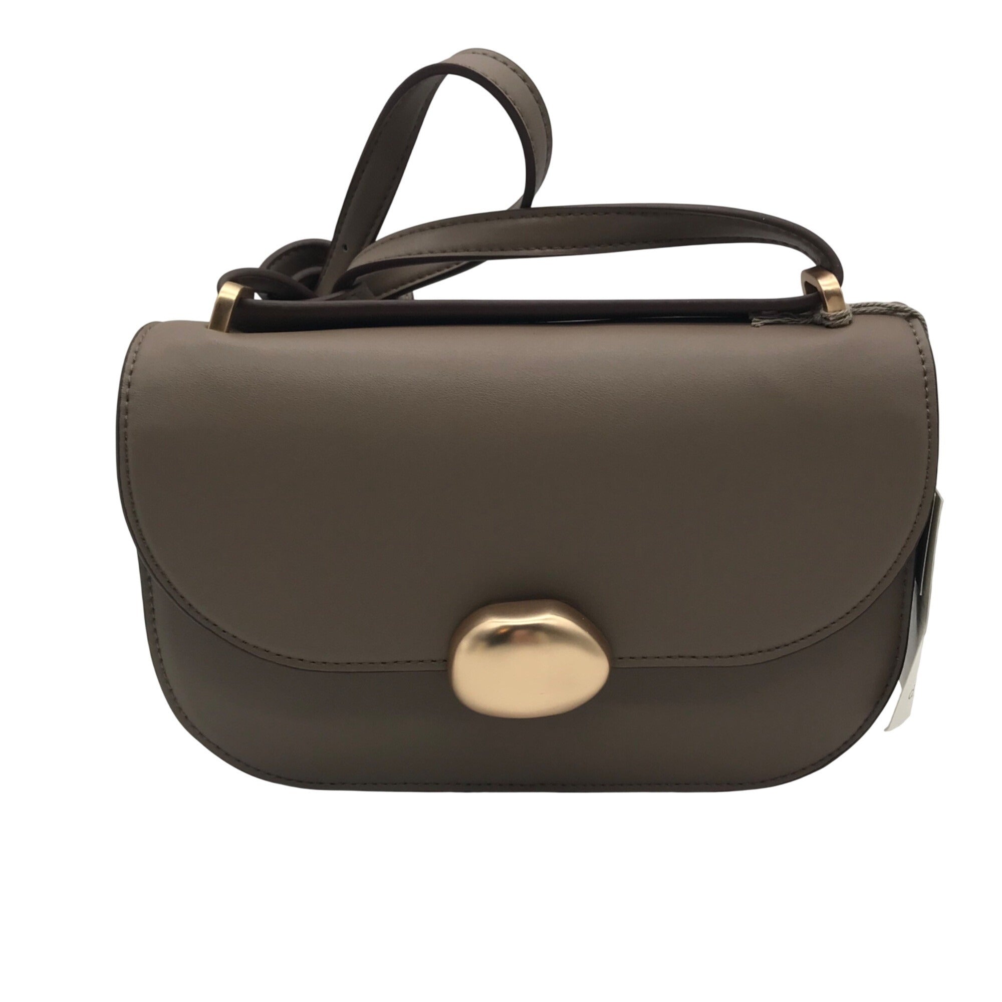 A New Day Soft Taupe Faux Leather Reversible Shoulder Bag