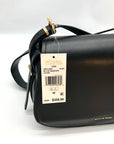 Michael Kors Black Leather Medium Lydia Flap Messenger Bag