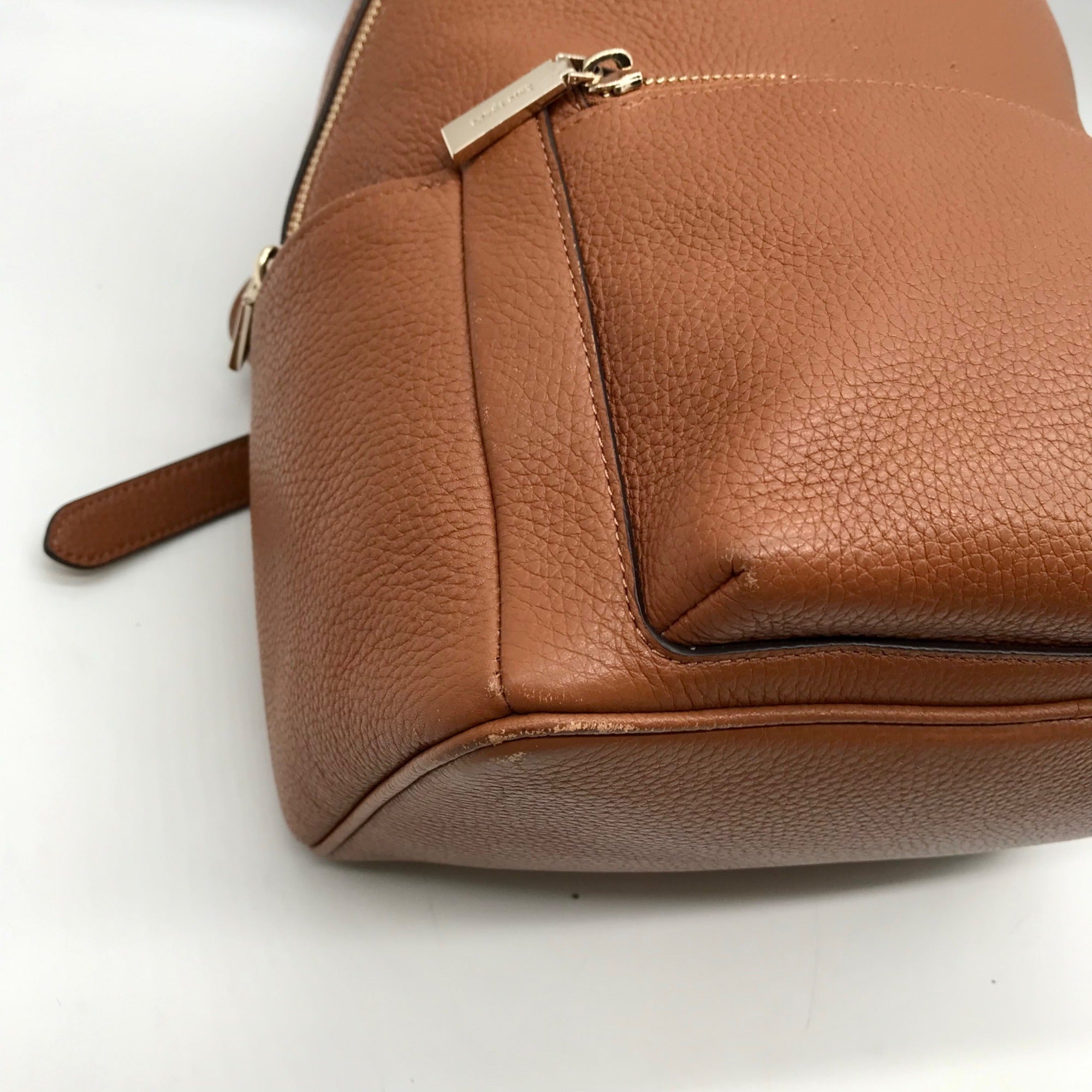 Kate Spade Gingerbread Pebbled Leather Leila Backpack