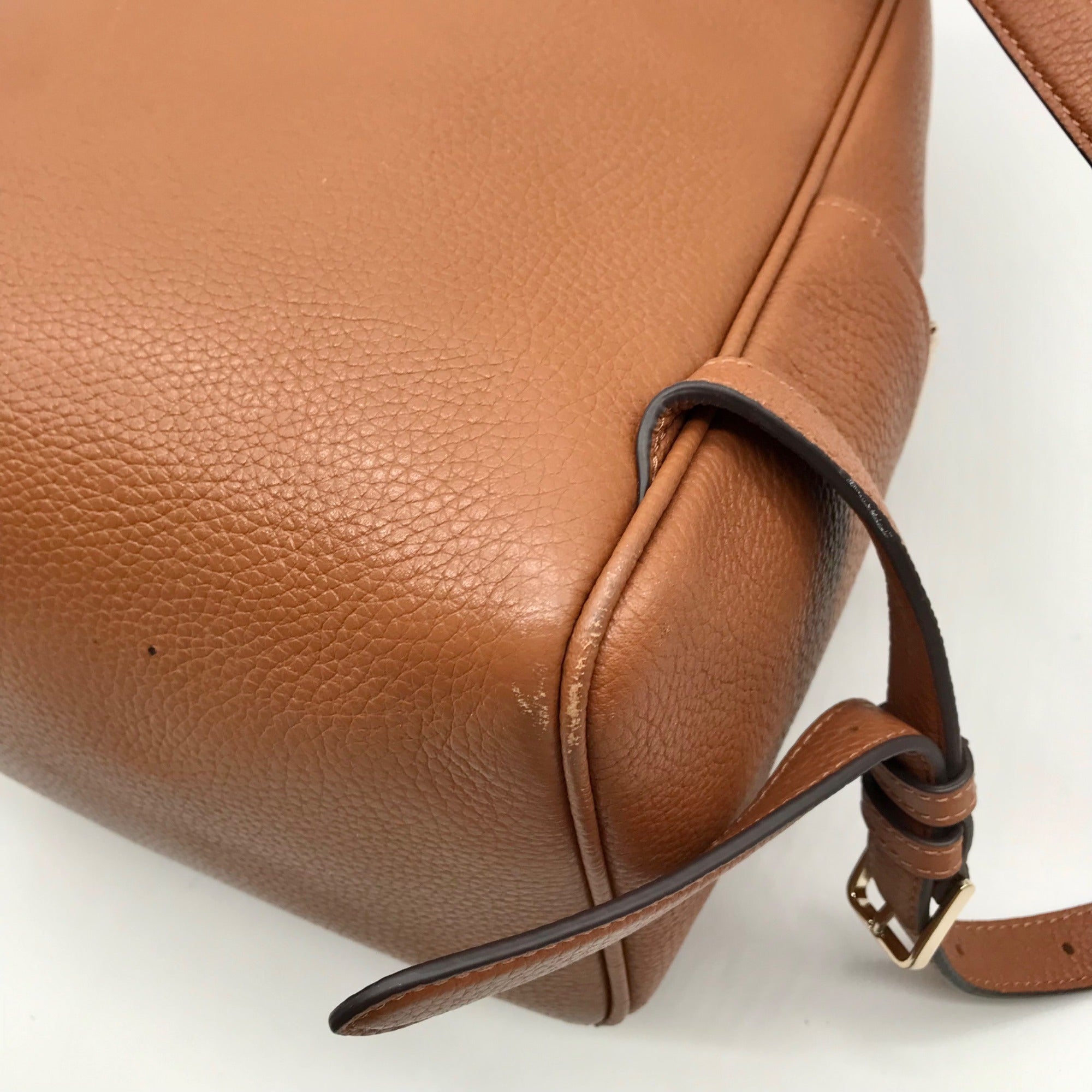 Kate Spade Gingerbread Pebbled Leather Leila Backpack