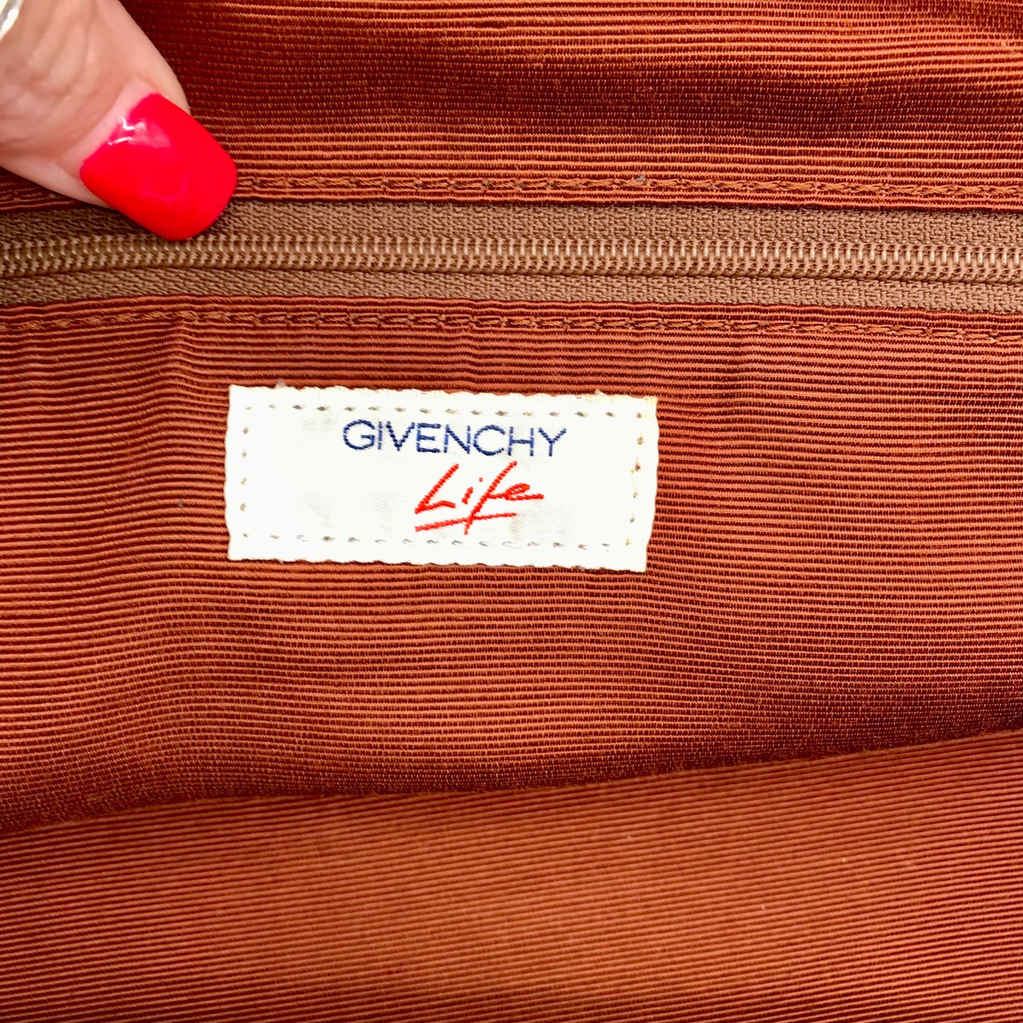 Givenchy Brown Pebbled Leather Vintage Doctor Bag