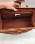 Givenchy Brown Pebbled Leather Vintage Doctor Bag