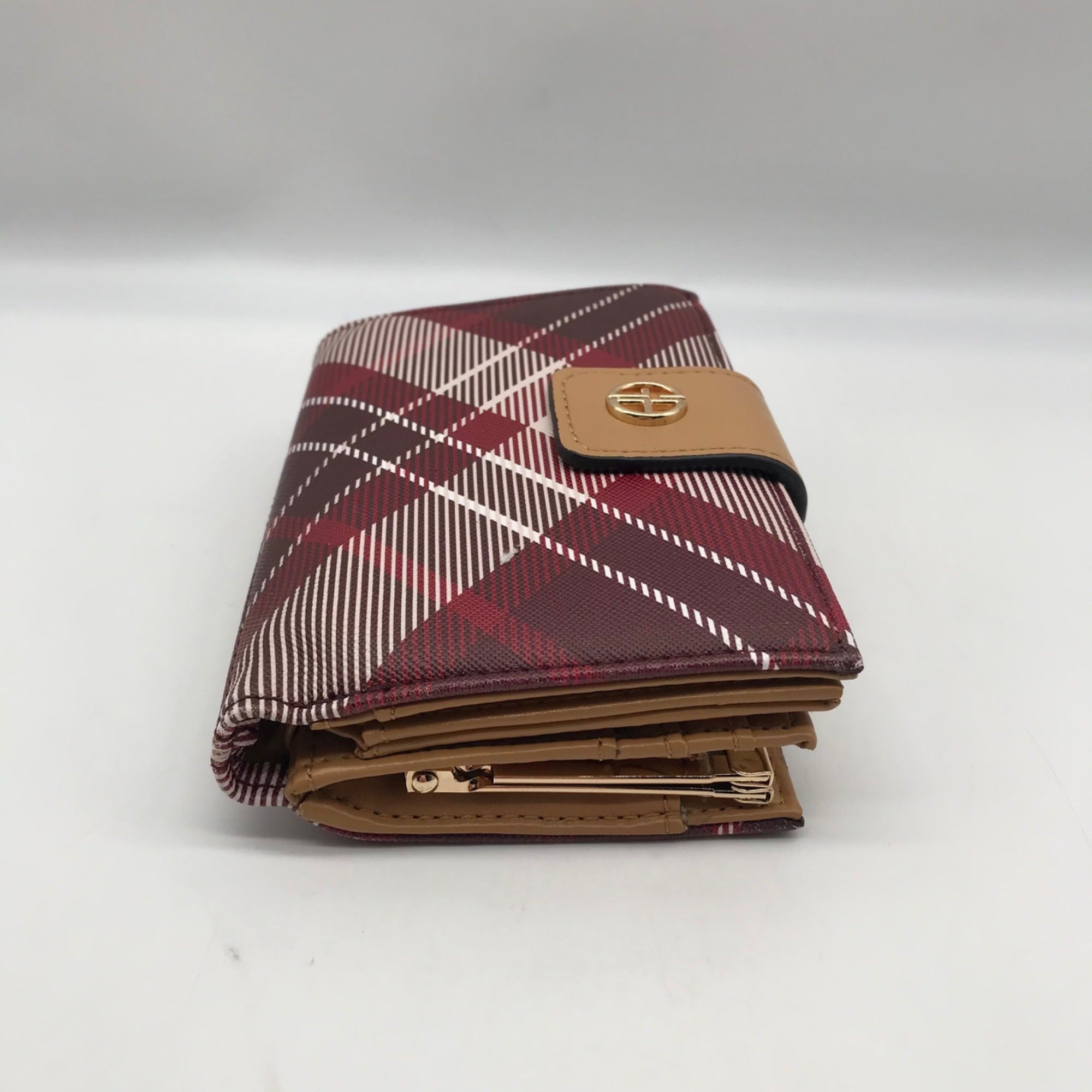 Giani Bernini Plaid Leather Wallet