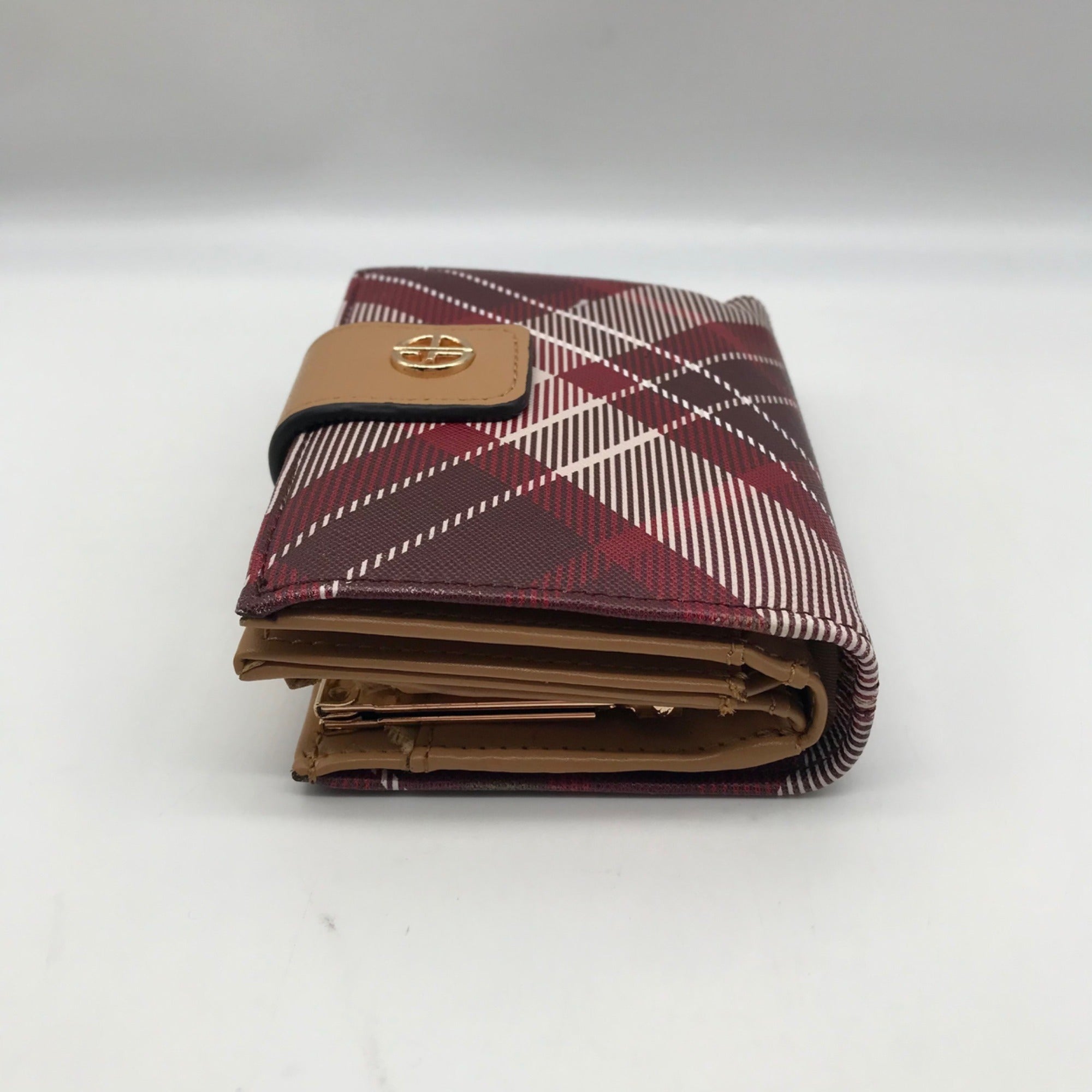 Giani Bernini Plaid Leather Wallet