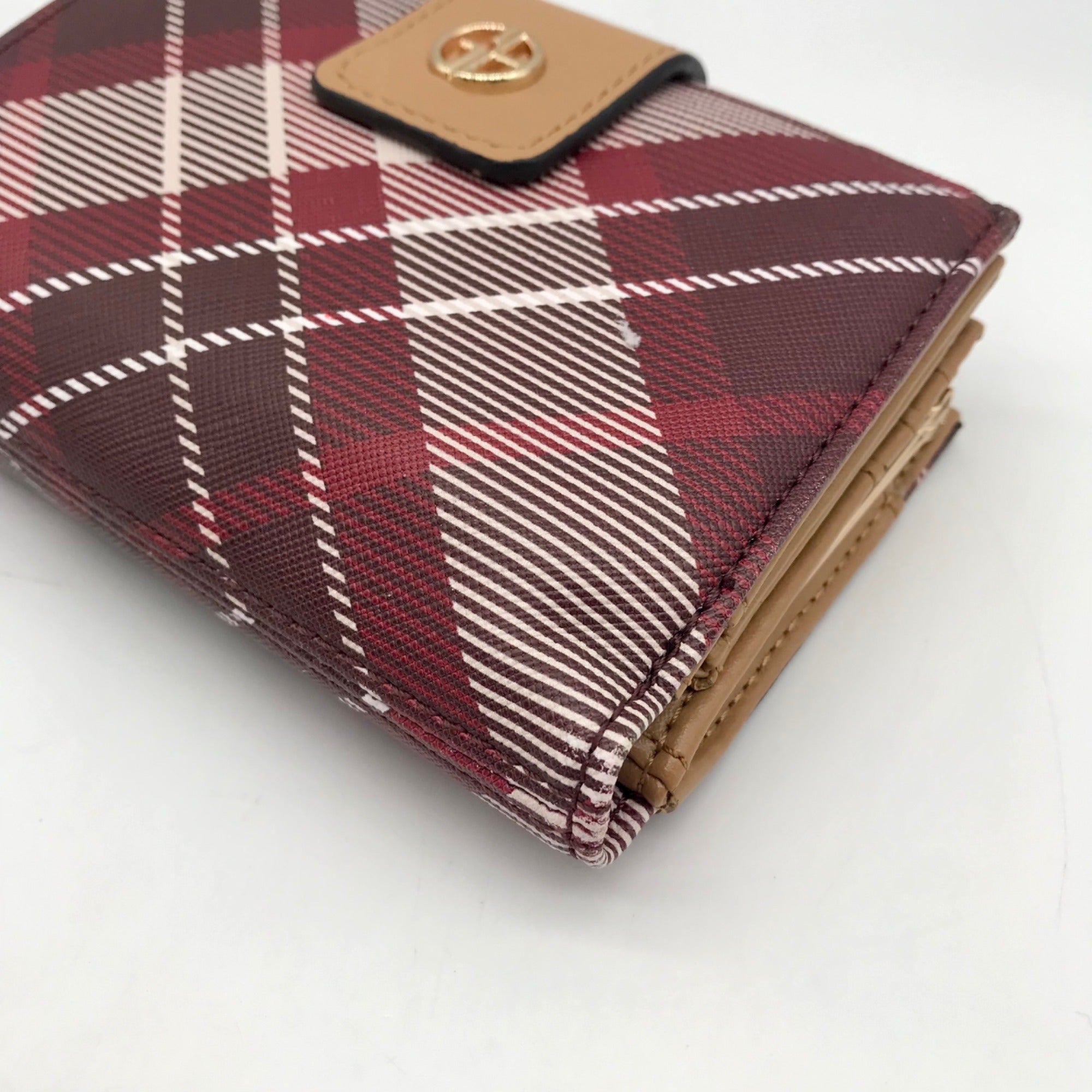 Giani Bernini Plaid Leather Wallet