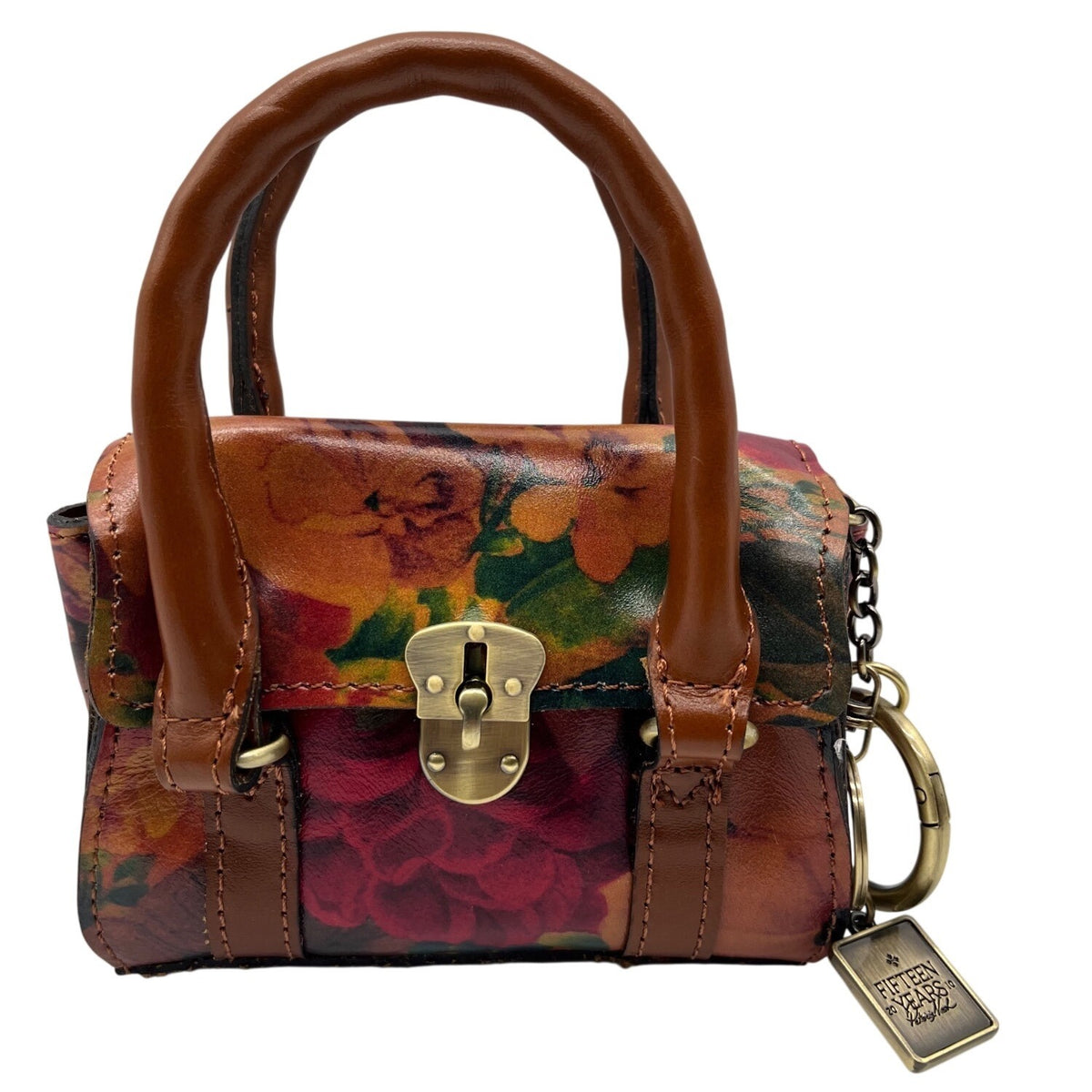 Patricia Nash  Mini Leather Multi-Print Floral Bag