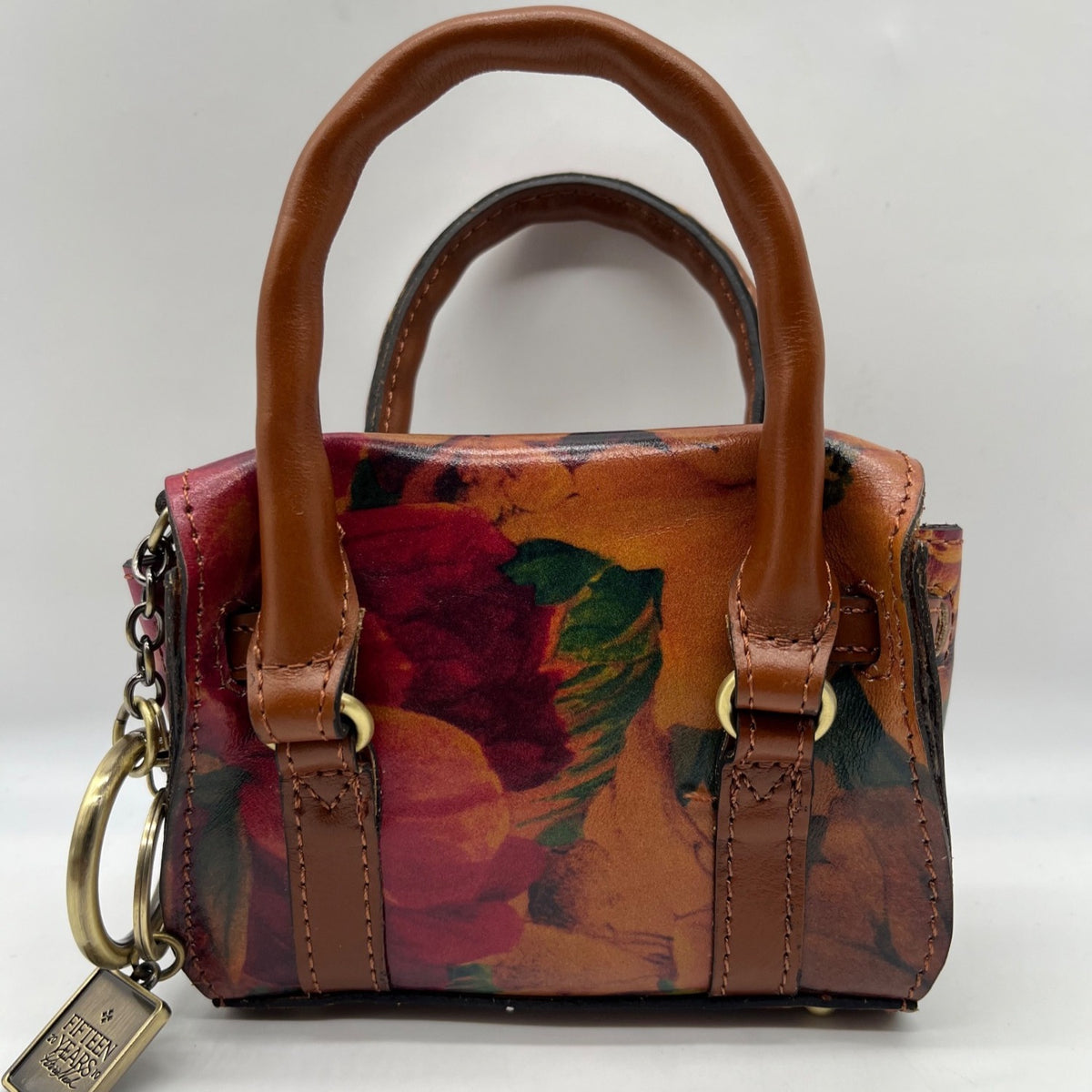 Patricia Nash  Mini Leather Multi-Print Floral Bag
