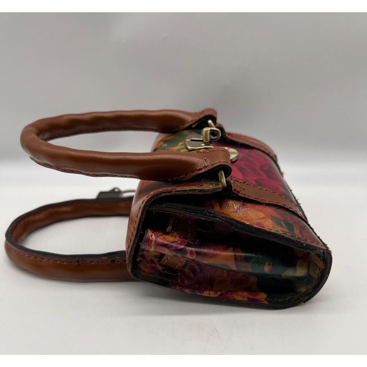 Patricia Nash  Mini Leather Multi-Print Floral Bag