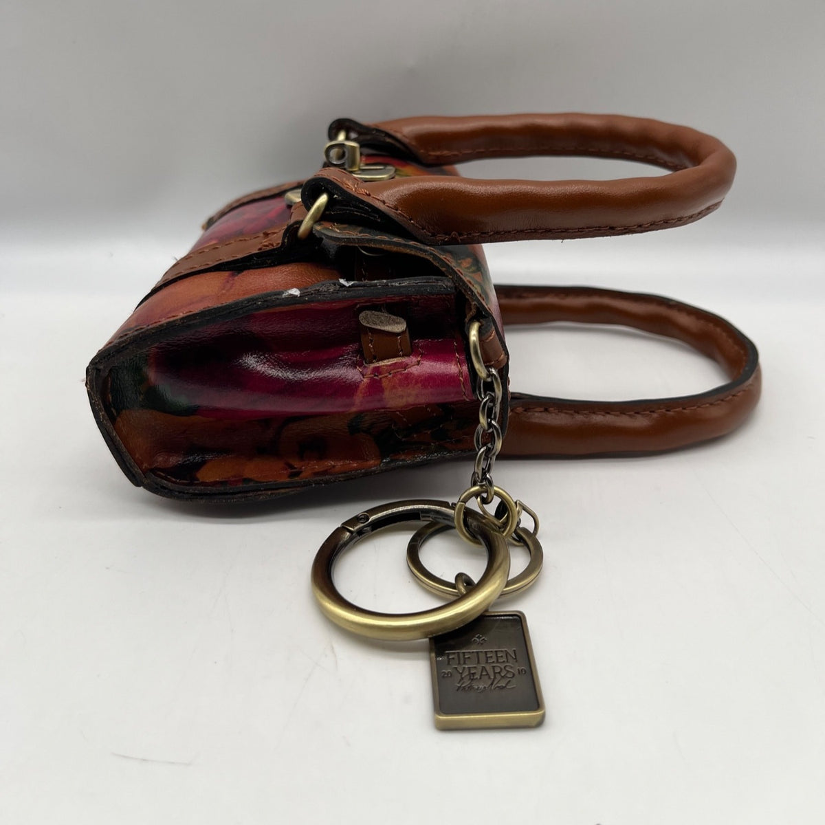 Patricia Nash  Mini Leather Multi-Print Floral Bag