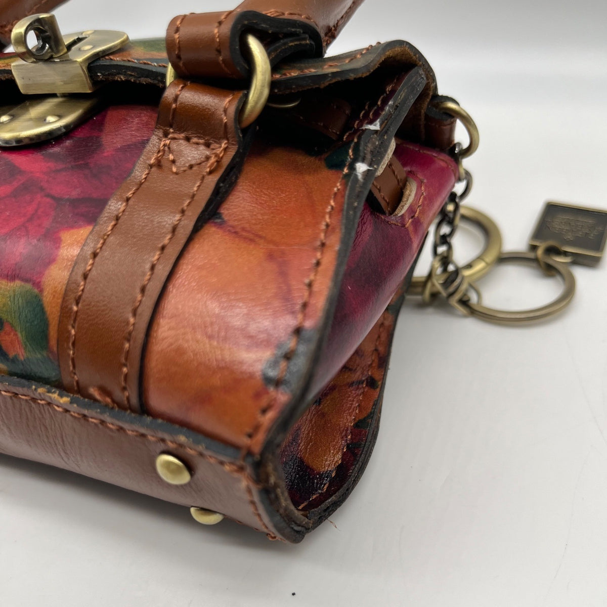 Patricia Nash  Mini Leather Multi-Print Floral Bag