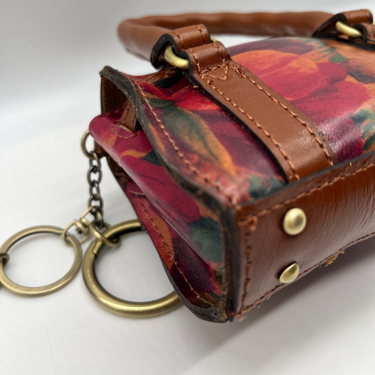 Patricia Nash  Mini Leather Multi-Print Floral Bag