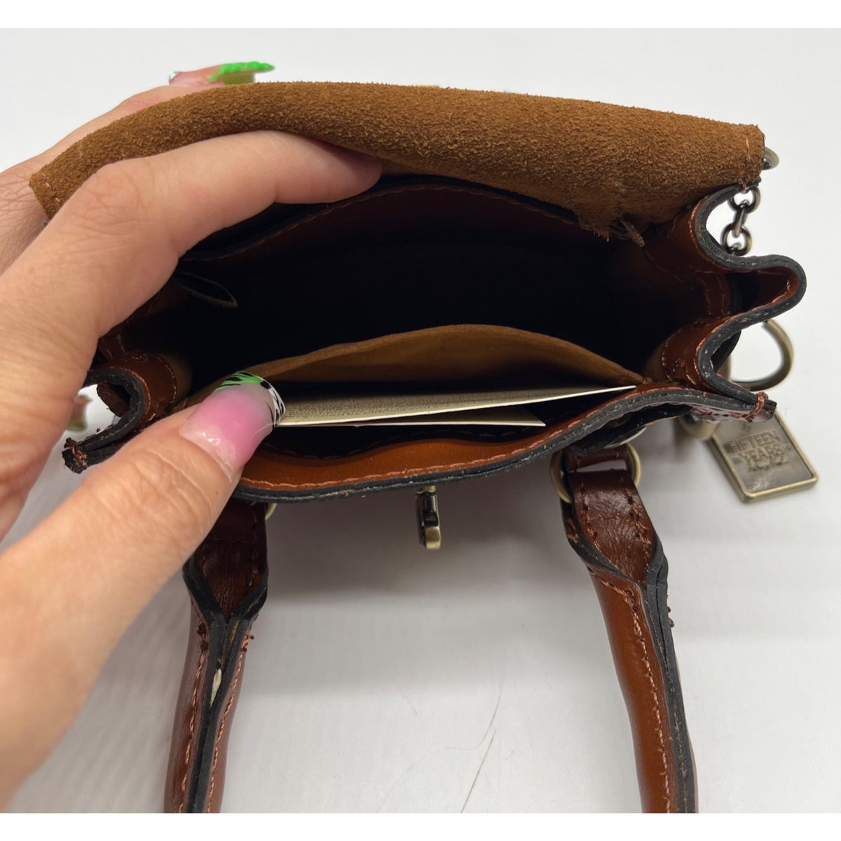 Patricia Nash  Mini Leather Multi-Print Floral Bag