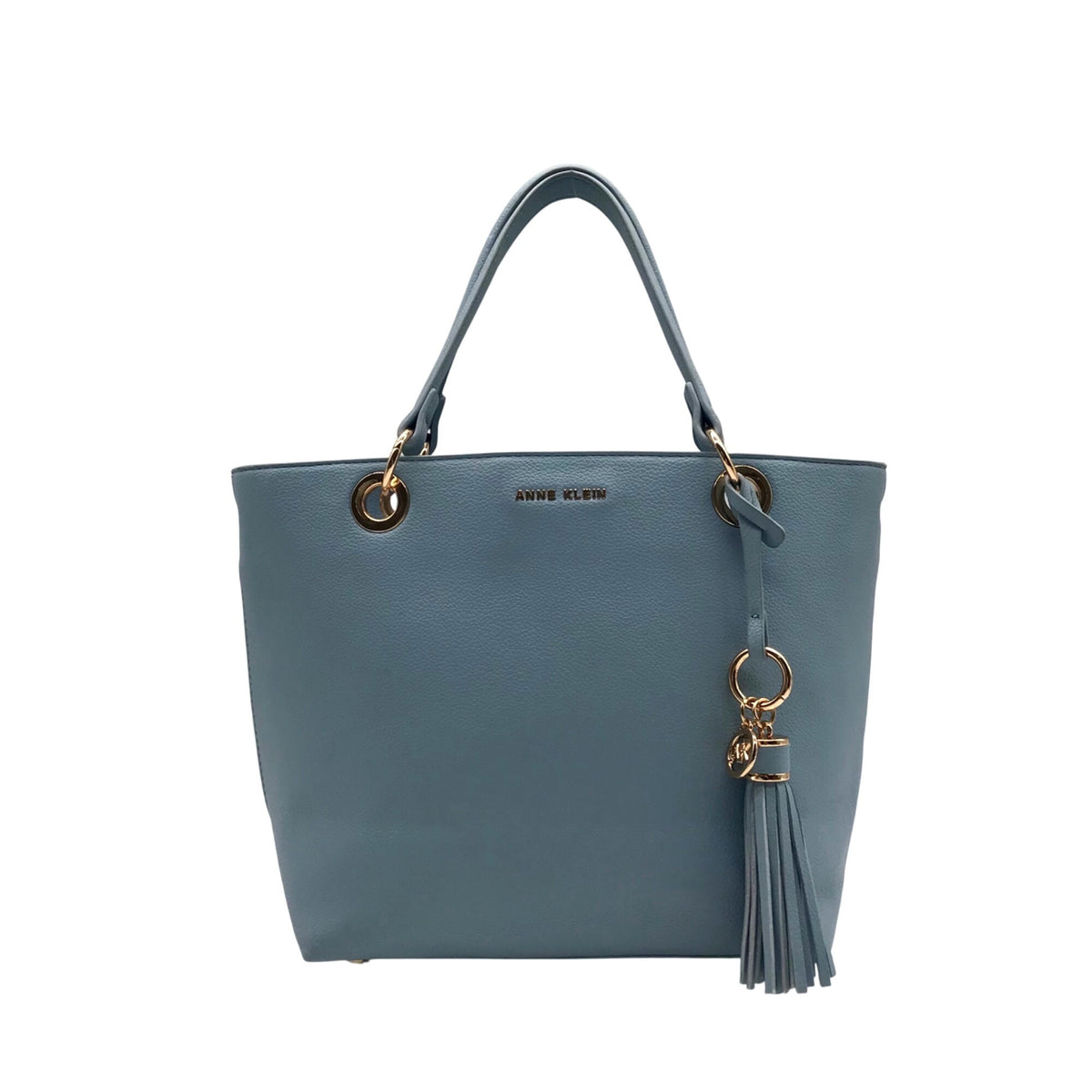 Anne Klein Blue Faux Leather Shoulder Bag